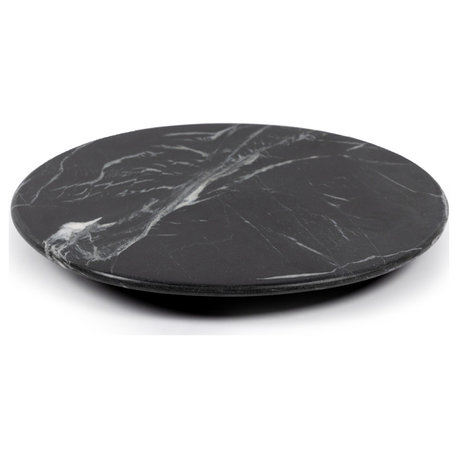 Marble Lazy Susan, Black Marble