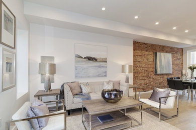 Example of a minimalist living room design in DC Metro