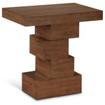 Meridian Furniture - Westmount Table, Walnut, End Table - Bring impressive style and distinct beauty to your living room or family room with this Westmount End Table. The striking walnut finish and refined design of this table are sure to captivate your guests' attention. The ash veneer construction of this piece ensures a perfect blend of elegance and sturdiness, making it a long-lasting addition to your home.