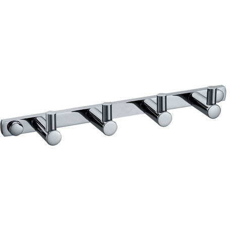 ALFI brand AB9528 Quadruple Robe Hook Rack - Polished Chrome