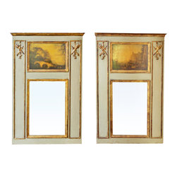 Antique French Trumeau Mirrors - Mirrors