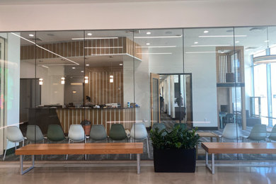 Inspiration for a large modern home office remodel in Salt Lake City
