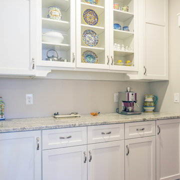 White Butlers Pantry with German Antique Glass