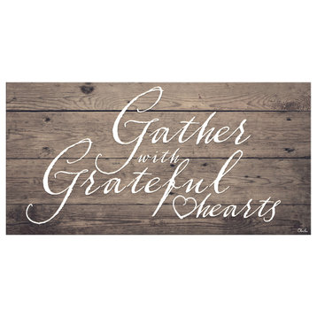 Grateful Hearts Wrapped Canvas Harvest Wall Art