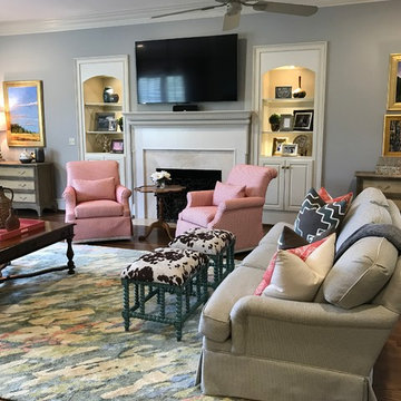 watercolor living room