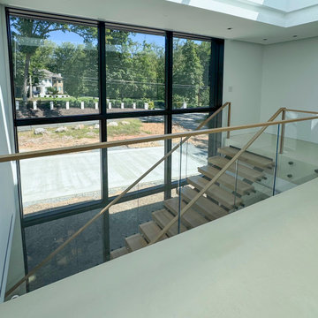 Project #126 | Contemporary Staircases with Integrated LEDs & Glass Railing