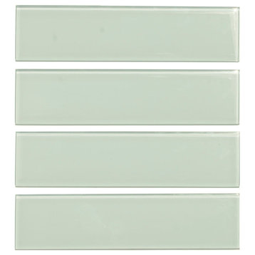 3"x12" Glass Subway Tile, Oracle Collection, Ocean Glass, Subway Tile, Set of 5
