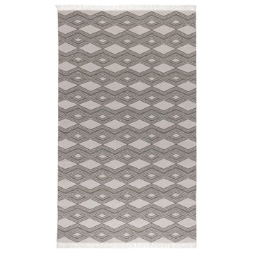 Kosas Home Saugatuck 24x36" Indoor/Outdoor Fabric Accent Rug in Pebble Gray