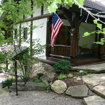 Railing for Timberframe house.