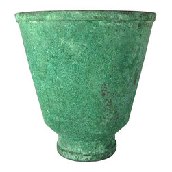 American Arts and Crafts Vase in Patinated Copper by Marie Zimmermann - Vases