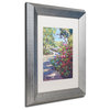 Glover 'Arboretum Garden Path' Art, Silver Frame, 11"x14", White Matte