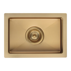 LAVELLO by MEIR | TIGER BRONZE BAR SINK - SINGLE BOWL 382 X 272 - Kitchen Sinks
