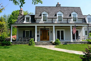 Traditional exterior home idea in New York