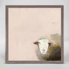 "Shy Sheep" Mini Framed Canvas by Cathy Walters