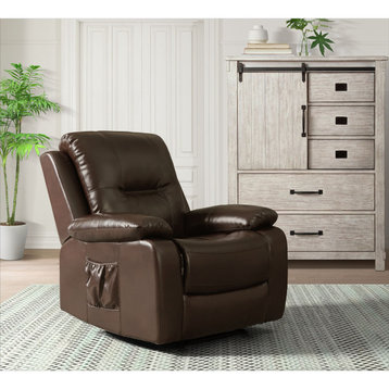 Picket House Furnishings Evan Power Motion Recliner With Brown UDY3392107PLT