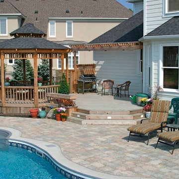 Cedar decks by Hickory Dickory Decks.