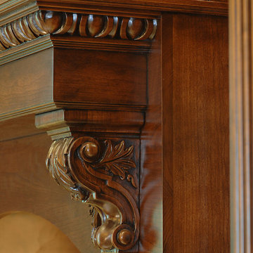Carved Wood Highly Detailed Traditional Ornate Kitchen