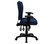 Mid-Back Navy Blue Fabric Multi-Functional Ergonomic Task Chair, Arms