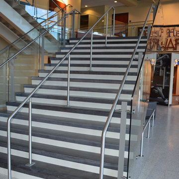 Stairs at Allen Fieldhouse, University of Kansas