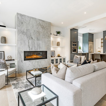 kitchen and living room remodel