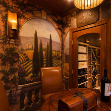 wine cellar mural/door