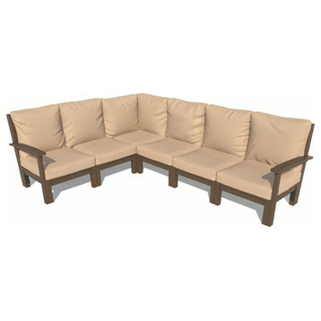 Bespoke 6-Piece Sectional Sofa Set, Driftwood/Weathered Acorn