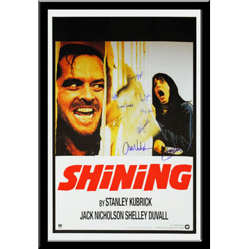 The Shining Signed Movie Poster, Custom Frame