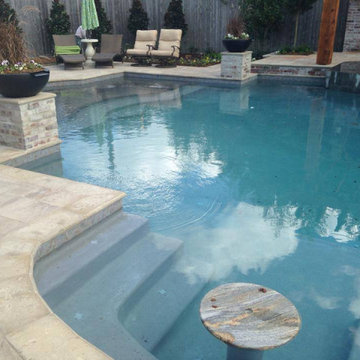 Custom Swimming Pool and Spa Water Features