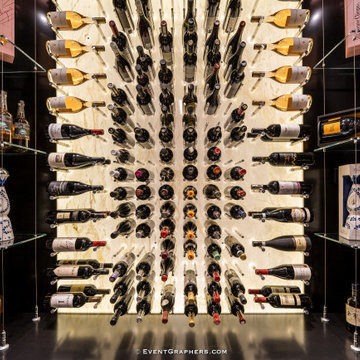 Glass Enclosed Elegant Wine Cellar By Papro Consulting