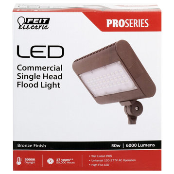Feit Electric S8.5CSFL/850/BZ Proseries LED Flood Light, 50 Watts