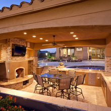 Pool and outdoor kitchen