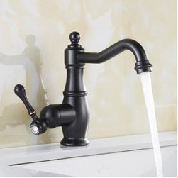 Antique Black Bronze Brass Mixer Water Rotatable Bathroom Sink Faucet T0146B - Bathroom Sink Faucets