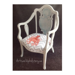 Antique Octopus Chevron Chair - Living Room Furniture