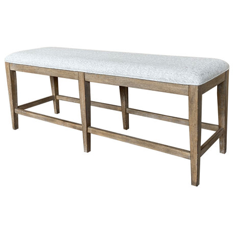 Parker House Sundance Dining Sandstone Bench Counter Upholstered 60"