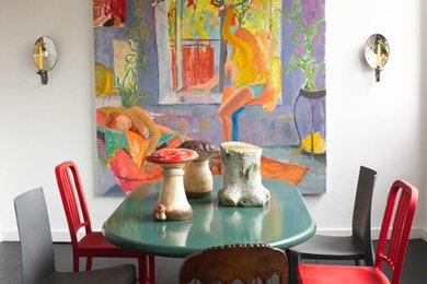 Dining room - eclectic dining room idea in New York