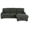 Gallo 2-Piece Sectional Sleeper Sofa With Storage