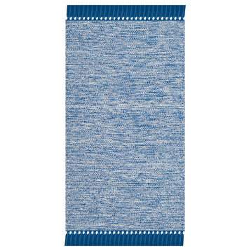 Safavieh Montauk Collection MTK610 Rug, Blue, 3' X 5'