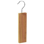 OnlyHangers - Cedar Wood Hang-Ups, Set of 4 - Hang anywhere - in closets, laundry room or under the kitchen sink - these solid hanging cedar blocks measure 2"x 2-3/4" x 3/4" and come pre-drilled with a hanger hook and ready for instant use. Renew the potency of your Cedar Hang-Up annually by gently sanding the wood surface with fine sandpaper. It will last forever. Sold in Packs of 4 .