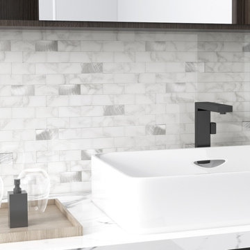 BeNice Peel and Stick Backsplash Bathroom Tile Stickers