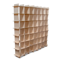 Quark Enterprises - 49-Cubby Large Wave Bookcase - Bookcases