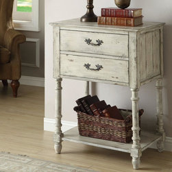 COASTER 950231 ANTIQUE CREAM ACCENT CABINET - Console Tables