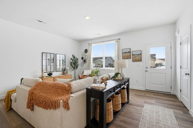 Example of a country home design design in Other