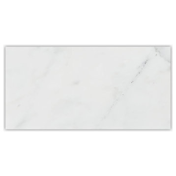 Asian Statuary Premium Honed 12x24 Micro Beveled Marble Tile