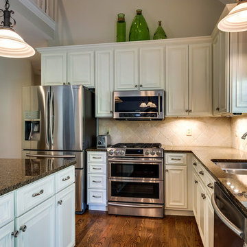 Dover White New Doors Built Kitchen Remodel
