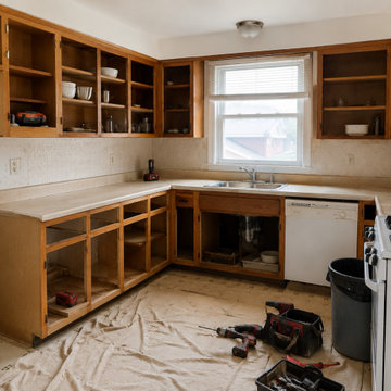 Clinton, MA — Simple Kitchen Cabinet Installation