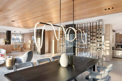Inspiration for a contemporary wine cellar remodel in Philadelphia