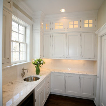 Montclair, NJ White Inset Kitchen Designed by David Earl