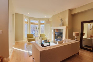Living room photo in Calgary