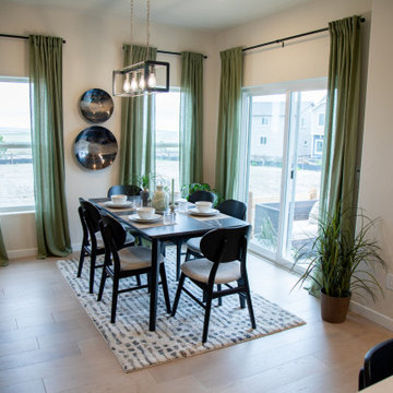 Modern Dining Room with the Lumen Dining Set and Stonington Deco Rug