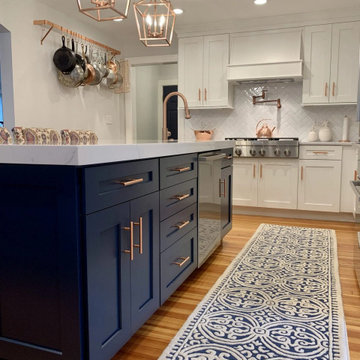 Semi Custom Full Overlay Cabinets w/ a Coastal Flair!